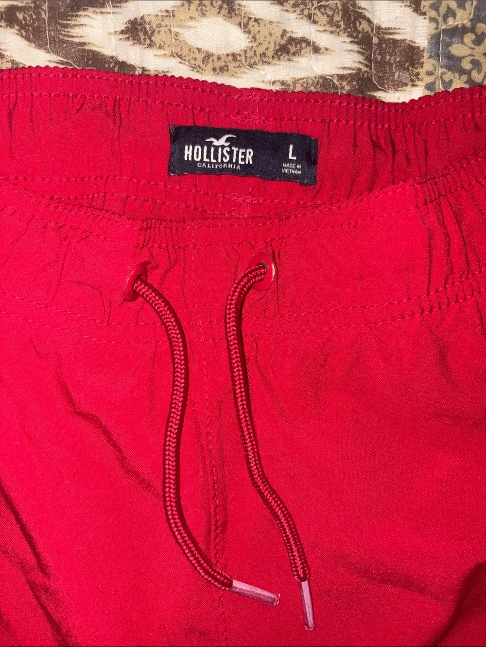 Hollister Bright Red Men’s Swim Trunks